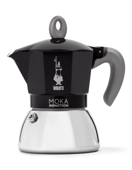 Moka Induction Cafetera italiana 0,9 L Negro