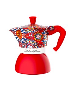 Moka Induction Dolce&Gabbana Cafetera italiana 0,19 L Azul, Rojo, Blanco