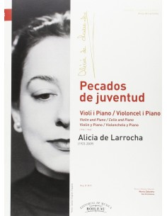 Pecados de juventud Violin y piano Violonchelo y piano