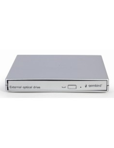 DVD-USB-021-SV unidad de disco óptico Interno DVD±RW Plata