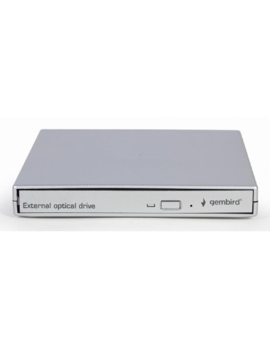 DVD-USB-021-SV unidad de disco óptico Interno DVD±RW Plata
