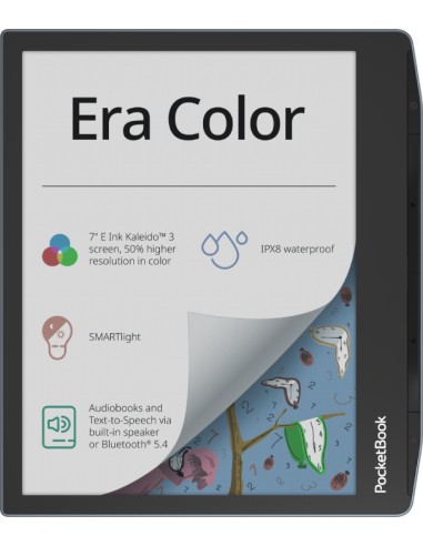 Era Color lectore de e-book Pantalla táctil 32 GB Wifi Negro, Azul claro