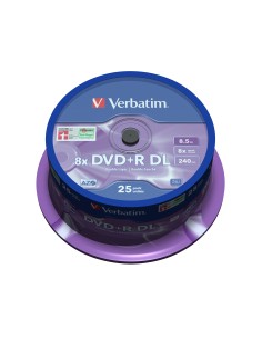 DVD+R Double Layer 8x Matt Silver 25pk Spindle 8,5 GB DVD+R DL 25 pieza(s) 2