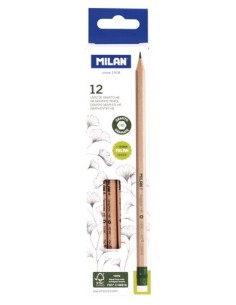 LAPIZ GRAFITO MILAN con GOMA HB C/12