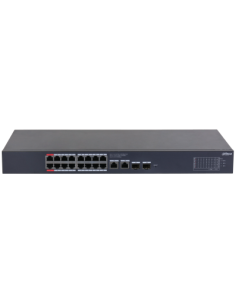 (CS4220-16GT-240) DAHUA SWITCH POE 16 PUERTOS GIGABIT + 2 UPLINK GIGABIT RJ45 + 2SFP GIGABIT 240W MANAGED CLOUD L2