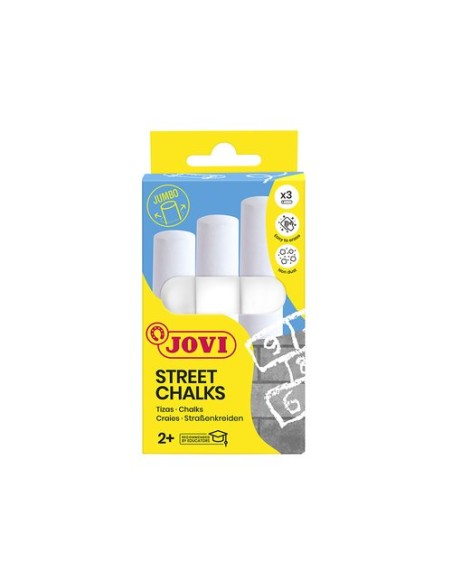 TIZAS BLANCAS JOVI MAXI ESTUCHE de 3 - Pack de 6 unidades