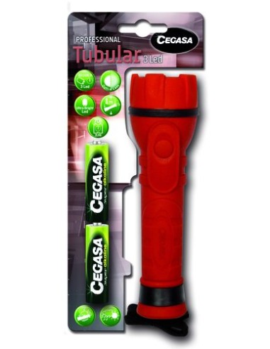 LINTERNA CEGASA PRO TUBULAR 3 LED