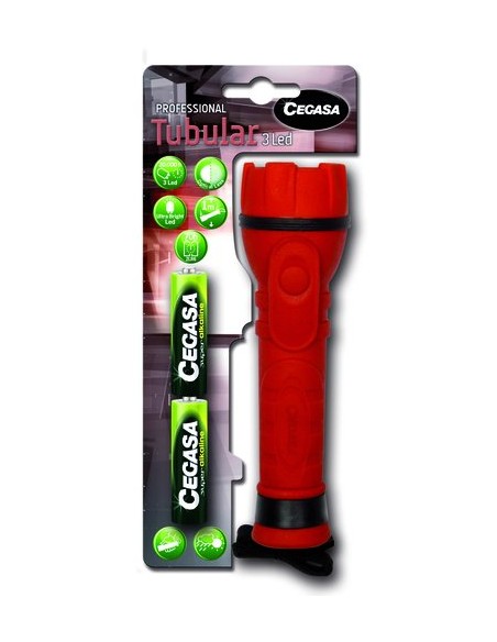 LINTERNA CEGASA PRO TUBULAR 3 LED