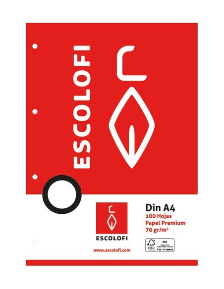 RECAMBIO ESCOLOFI A4 100h 4 TAL. CD.5