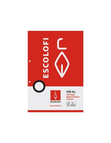 RECAMBIO ESCOLOFI A4 100h 2 TAL. CD.3 PT