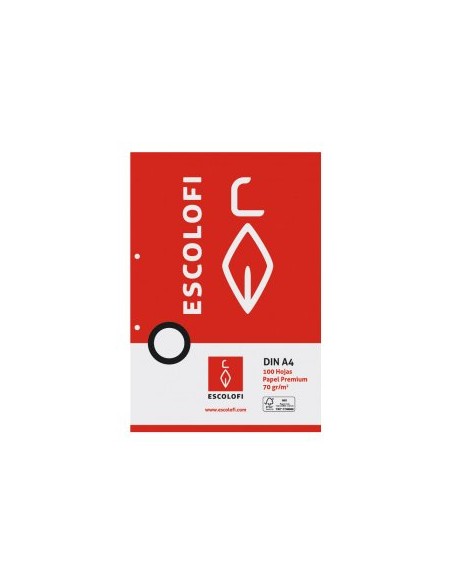 RECAMBIO ESCOLOFI A4 100h 2 TAL. CD.3 PT