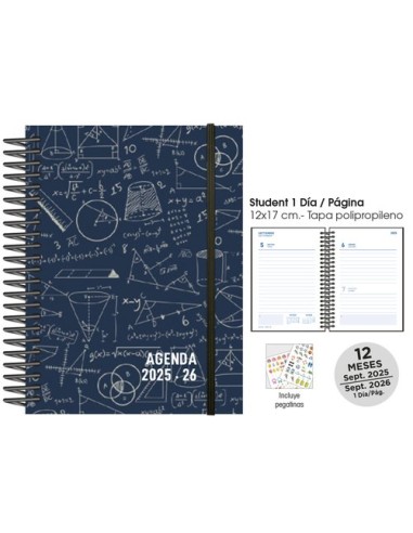 AG.ESC.SF. STUDENT 120x170 D/P MATHS AZU