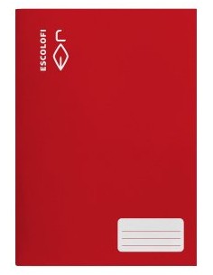 LIBRETA ESCOLOFI A4 32h PT.2,5 70g ROJO - Pack de 10 unidades