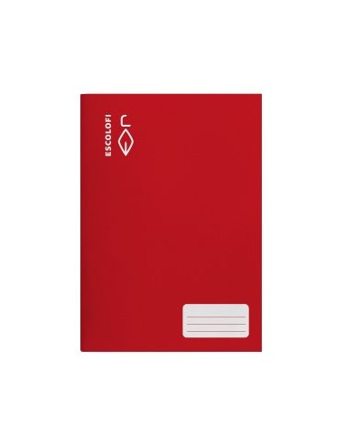 LIBRETA ESCOLOFI A4 32h PT.2,5 70g ROJO - Pack de 10 unidades