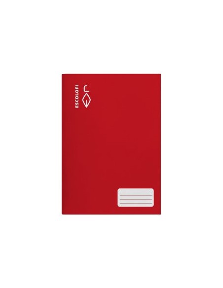 LIBRETA ESCOLOFI A4 32h PT.2,5 70g ROJO - Pack de 10 unidades