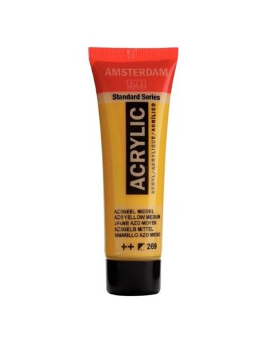 PINTURA ACRIL.AMSTERDAM  20 ml AZO AMARI - Pack de 3 unidades