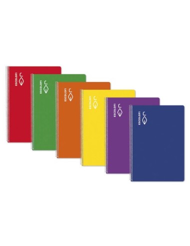 BLOC ESCOLOFI A4 80h MILIM. 70g ROJO - Pack de 5 unidades
