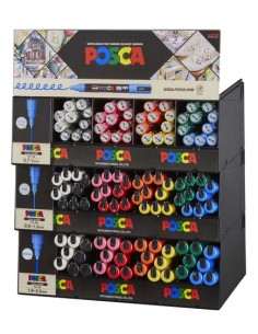 ROTUL.UNI-POSCA EXPOSITOR 112 SURTIDOS