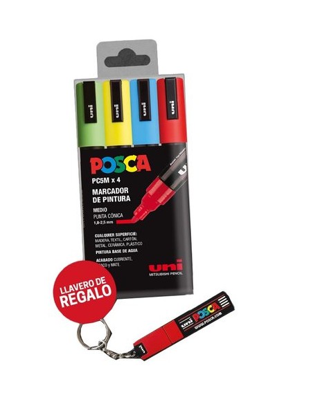 ROTUL.UNI-POSCA PC5M/4C E/4