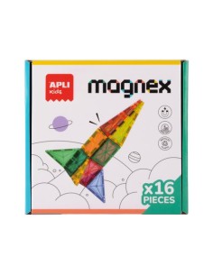 C. 18 PZ BLOQUES MAGNETICOS APLI KIDS TRANSP.