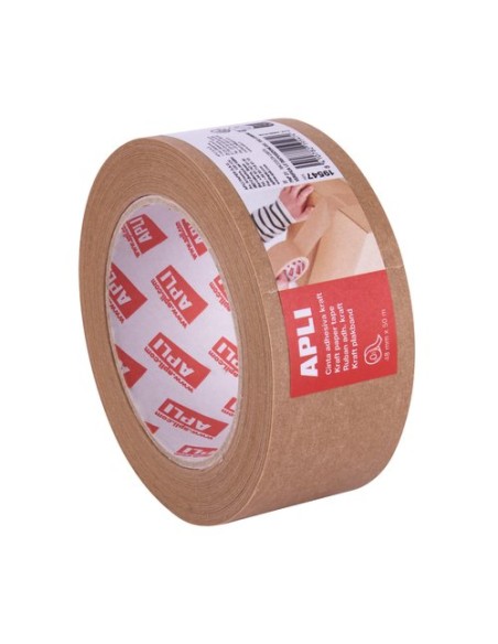 CINTA EMB.APLI KRAFT 50x48 MARRON - Pack de 36 unidades