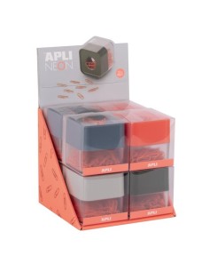 PORTACLIPS APLI NEON EXP./8