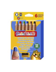 LAPICES INSTANT PLAYCOLOR MAXI C/6 - Pack de 6 unidades
