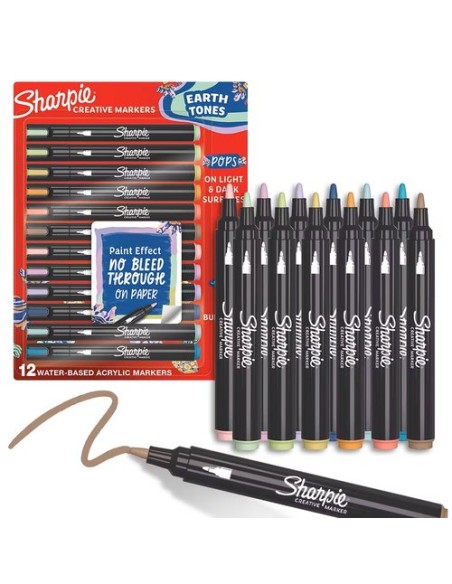 ROTUL.SHARPIE CREAT. ACRYLIC C.TIE BL.12