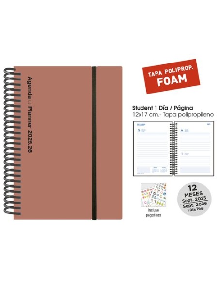 AG.ESC.SF. STUDENT 120x170 D/P TERRACOTA