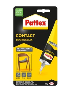 PEGAMENTO CONTACTO PATTEX TRANSPAR. 50g