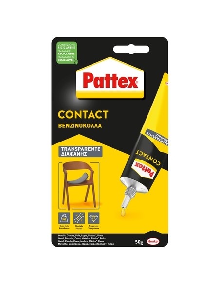 PEGAMENTO CONTACTO PATTEX TRANSPAR. 50g