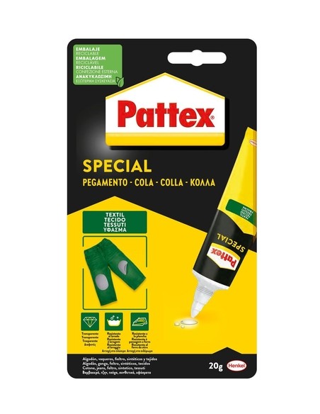 PEGAMENTO PATTEX ESPECIAL TEXTIL 20g