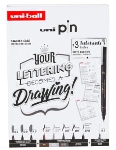 ROTUL.UNI PIN CALIBRADO LETTERING C/8 - Pack de 5 unidades