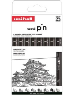 ROTUL.UNI PIN CALIBRADO CLASICO I C/8