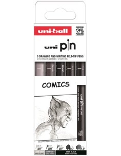 ROTUL.UNI PIN CALIBRADO COMICS C/5