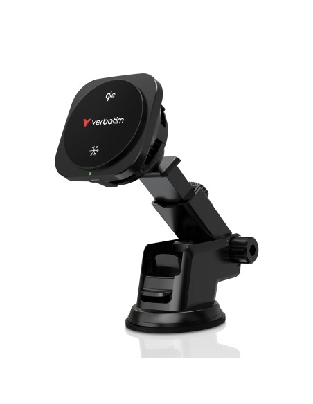 Charge 'n' Drive Qi2 Smartphone Negro USB Cargador inalámbrico Carga rápida Auto