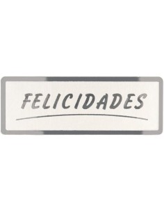 ETIQ.REG. R.300 FELICIDADES PLATA