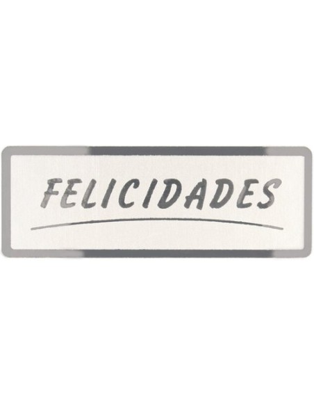 ETIQ.REG. R.300 FELICIDADES PLATA