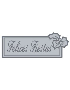 ETIQ.REG. R.300 FELICES FIESTAS PLATA