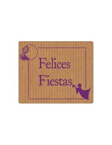 ETIQ.REG. R.300 FELICES FIESTAS ANGEL