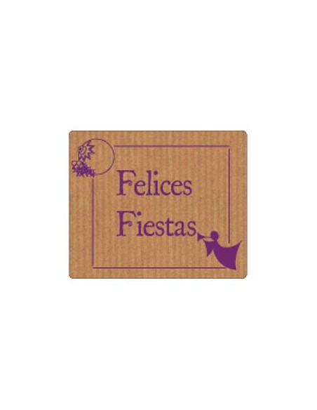 ETIQ.REG. R.300 FELICES FIESTAS ANGEL