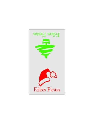 ETIQ.REG. R.300 FELICES FIESTAS ARBOL