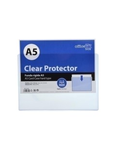 FUNDA OFFICE BOX PVC RIGIDO A5 - Pack de 10 unidades