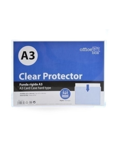 FUNDA OFFICE BOX PVC RIGIDO A3 - Pack de 10 unidades