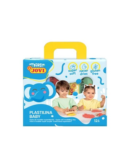 PLASTILINA JOVI BABY MY FIRST 38g E/4 - Pack de 6 unidades