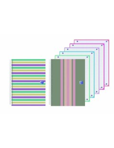 BLOC OXF. EU.BOOK 5 A4+ 120h CD.5 SURT. - Pack de 5 unidades