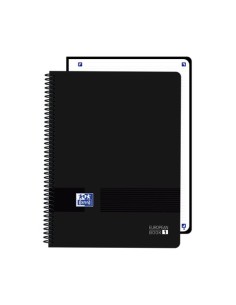 BLOC OXF. EU.BOOK 1 A4 80h CD.5 NEGRO - Pack de 5 unidades