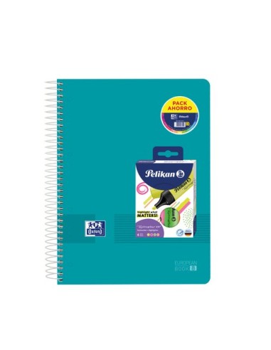 BLOC OXF. EU.BOOK 8 A4 160h CD.5 SURTIDO