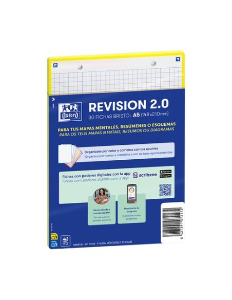 FICHAS OXFORD REVISION A5 HZ. AMARILLO (