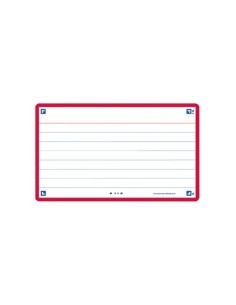 FICHAS OXFORD FLASH 75x125 HZ. ROJO (30)